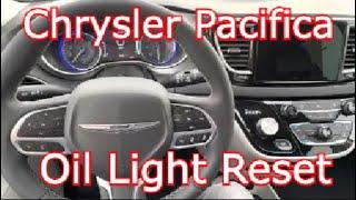 2022 Chrysler Pacifica - Oil Light Maintenance Reset