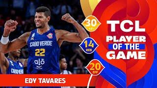 Edy Tavares 30 +-  TCL Player Of The Game  VEN vs CPV  FIBA Basketball World Cup 2023