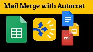 Use Autocrat to Mail Merge from Google Sheets to Docs Slides or PDF Files