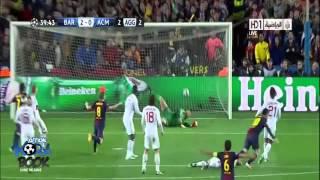 أهداف برشلونة 4-0 ميلان 1232013  عصام الشوالي