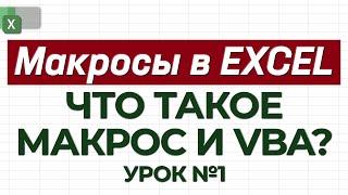 УРОК 1. Знакомство с макросами  Как работать с макросами в Excel?