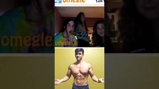 Flexing on Omegle  Girls Funny Reactions Omegle #girlsreactionsomegle #omegle #gymmotivation