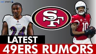 JUICY 49ers Rumors SIGN DeAndre Hopkins If Cut By Cardinals? Sign Marcus Peters In NFL Free Agency?