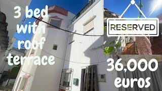 SOLD Spanish Property for Sale 3 bedrooms with roof terrace 36000 euros in Castil de Campos