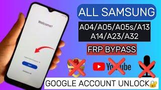 All Samsung A04A05A05sA13A14A23A32  FRP Bypass  Google Account Unlock  ADB Fail