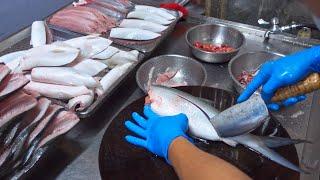 Amazing skill！The amazing speed of a milkfish-cutting MASTER  令人驚嘆的技巧！超速虱目魚切割大師 - Taiwan Food