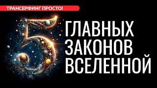 5 ГЛАВНЫХ ЗАКОНОВ ВСЕЛЕННОЙ ПРОСТЫМИ СЛОВАМИ 2024 Трансерфинг просто