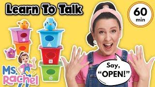 Learn To Talk with Ms Rachel - Toddler Learning Video - Learn Colors Numbers Emotions & Feelings