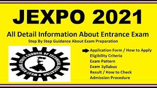 JEXPO 2021 - Notification Dates Application Eligibility Admit Card Pattern Syllabus Result