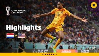 Dutch score THREE  Netherlands v USA  Round of 16  FIFA World Cup Qatar 2022