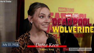 DEADPOOL & WOLVERINE premiere Dafne Keen Kevin Feige cast & crew interviews - July 22 2024 4K