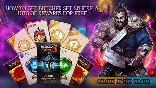How to Get Butcher Set Sphere & Lots of Rewards for Free - Shadow Fight 3 Maze of Immortality Event