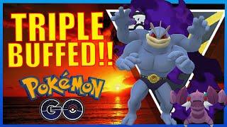 LEGACY SHADOW MACHAMP LEADS TRIPLE BUFFED ULTRA LEAGUE TEAM  POKÉMON GO BATTLE LEAGUE