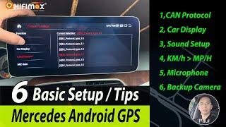 Mercedes Benz Android 13 Screen 6 Basic Setup Tips  Mercedes Android GPS Trouble Shooting