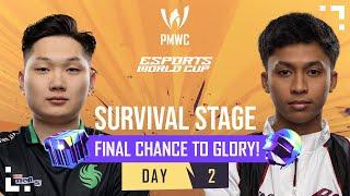EN 2024 PMWC x EWC Survival Stage Day 2  PUBG MOBILE  WORLD CUP x ESPORTS WORLD CUP