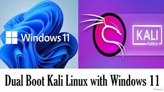 Install Kali Linux Purple alongside Windows 11  Dual boot kali linux with windows 11  Kali 2023.4