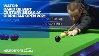 Watch David Gilbert 107 century break  Gibraltar Open 2021  Snooker  Eurosport