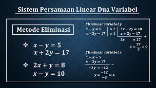 Sistem persamaan linear dua variabel metode eliminasi