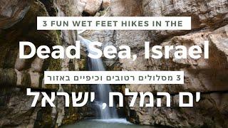 3 fun water hikes in the Dead Sea Israel - מסלולי מים כיפיים באזור ים המלח