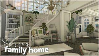 Bloxburg  Realistic Elegant Two-Story Spring Family Home  Roblox  House Build