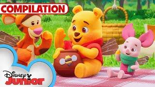 Playdate with Winnie the Pooh Shorts   Compilation  @disneyjunior