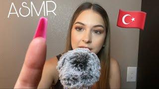 ASMR trying to speak Turkish  close up whispers ️ I tried lol