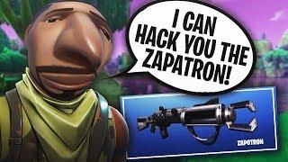 SCAMMER WANTS TO GIVE ME THE ZAPATRON MESSING WITH FORTNITE SCAMMERS EP. #3