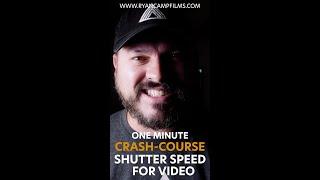 Shutter Speed for Video - One Minute Crash Course #shorts