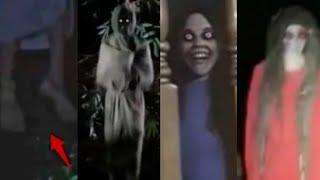 7 PENAMPAKAN HANTU TERSERAM KUNTILANAK MELAYANG DAN POCONG TERJELAS  HOROR SCARY