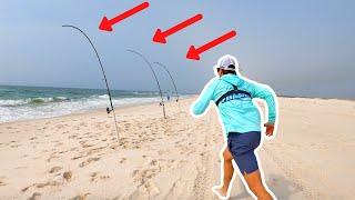 2 Hours of Pompano Fishing on the Beach