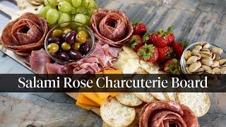 Any Occasion Easy Salami Rose Charcuterie Board