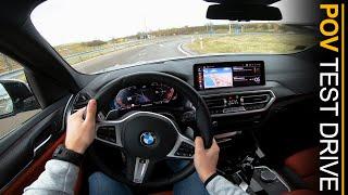 4K  2021 FACELIFT BMW X3 xDrive30d  Acceleration 0-100 kmh POV Test Drive #17 POVthusiast