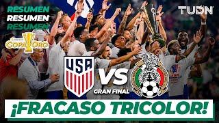 Resumen y goles  Estados Unidos vs México  Copa Oro 2021 - Final  TUDN