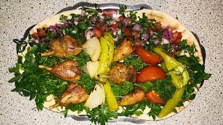 Make delicious and quick  chicken skewers.  لذت اين كباب تركي در فر را ببريد