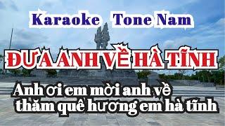Đưa Anh Về Hà Tĩnh Karaoke Tone Nam Nhạc Sống Đức Khải karaoke