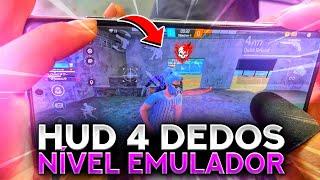 HUD 4 DEDOS Fácil de Acostumar  Para INSTAPLAYER e CAMPEONATO Melhores HUD 4 Dedos Free Fire