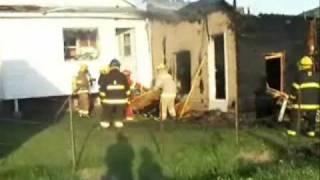 Incendie sur la rue Ste-Angélique à St-Basile