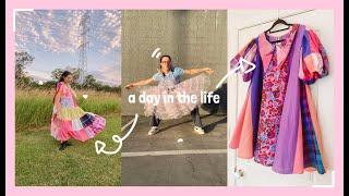 a day in the life running my small business studio vlog + thrift haul