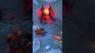 Army of creeps with Roshans Banner  Dota 2