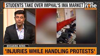 LIVE  Imphal  Students Take Over Imphals IMA Market  Manipur  News9