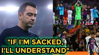 Xavi ADMITS hes the cause of Barça’s elimination from UCL Hell be SACKED