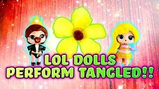 LOL Surprise Dolls Perform Tangled W Unicorn The Great Baby & Scribbles