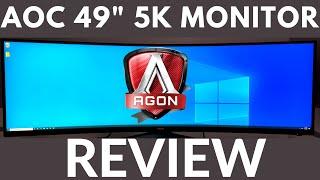 AOC AGON AG493UCX 49 5K Ultrawide Curved Gaming Monitor Review 2020