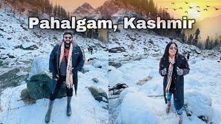 A day in Pahalgam Kashmir  Top Sightseeing All details  Amarnath Yatra base camp pohoch gaye ￼￼