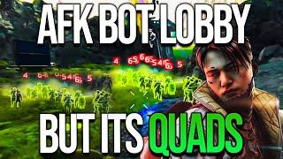 AFK BOTS ARE NOW IN QUADS MODE HOW TO GET BOT LOBBIES IN SEASON 21