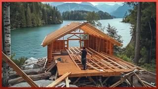 Man Spends 1.5 YEARS Building Amazing River CABIN  Start to Finish by @DmitryLukinDIY