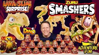 6 Zuru Smashers Lava Slime Surprise Dino Skeletons Series 4 With T-Rex Adventure Fun Toy review
