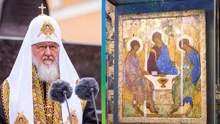 Патриарх Кирилл вернул икону «Троица» Андрея Рублева в Лавру и установил новый праздник