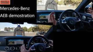 Mercedes-Benz AEB autonomous braking demonstration