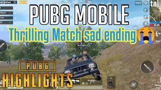 PUBG Mobile thrilling match sad ending PUBG lover will watch